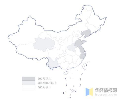 工業(yè)閥門(mén)廠(chǎng)商區域營(yíng)收分布示意圖